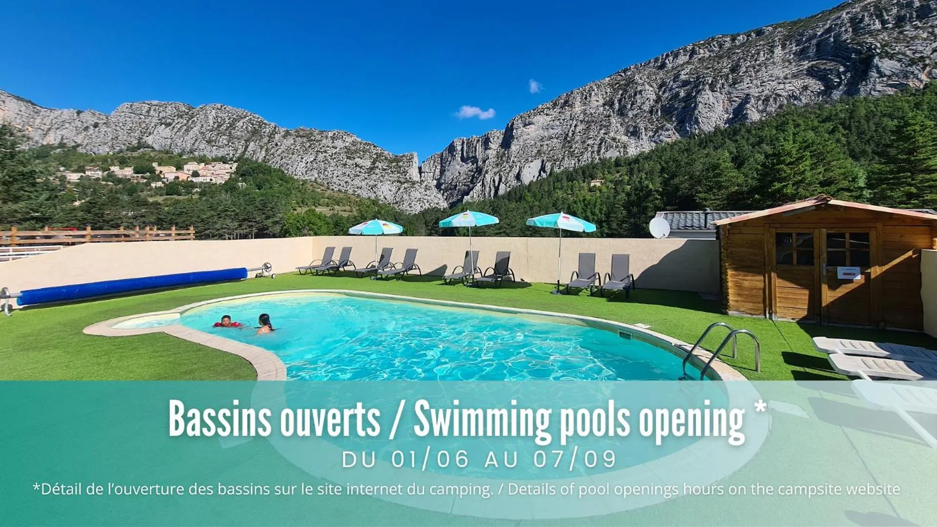Campsite Camping La Pinatelle Saint-Auban